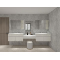 American style white solid wood bathroom furniture vanity